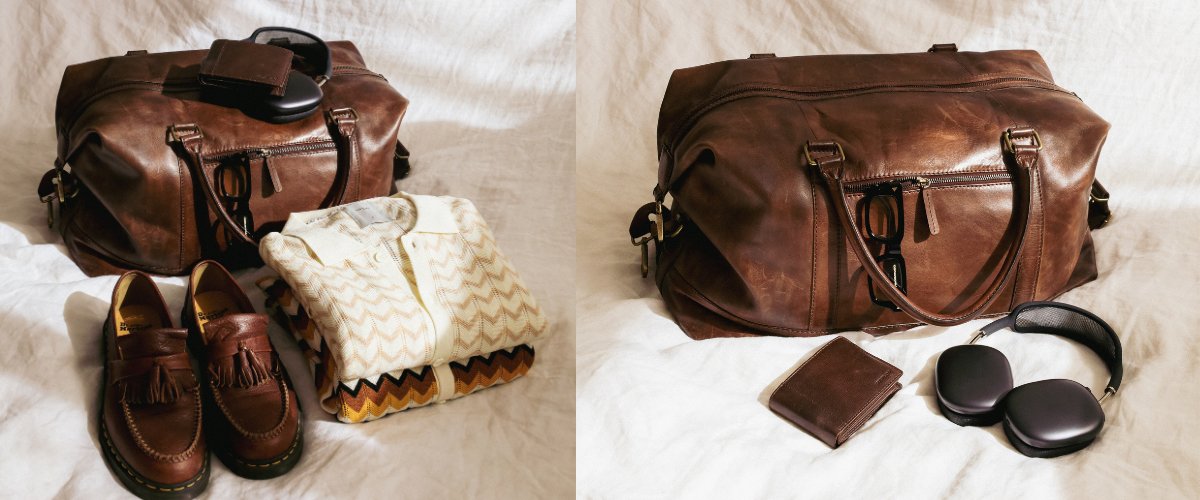 Leather and Canvas Overnight Travel Bag — More than a backpack