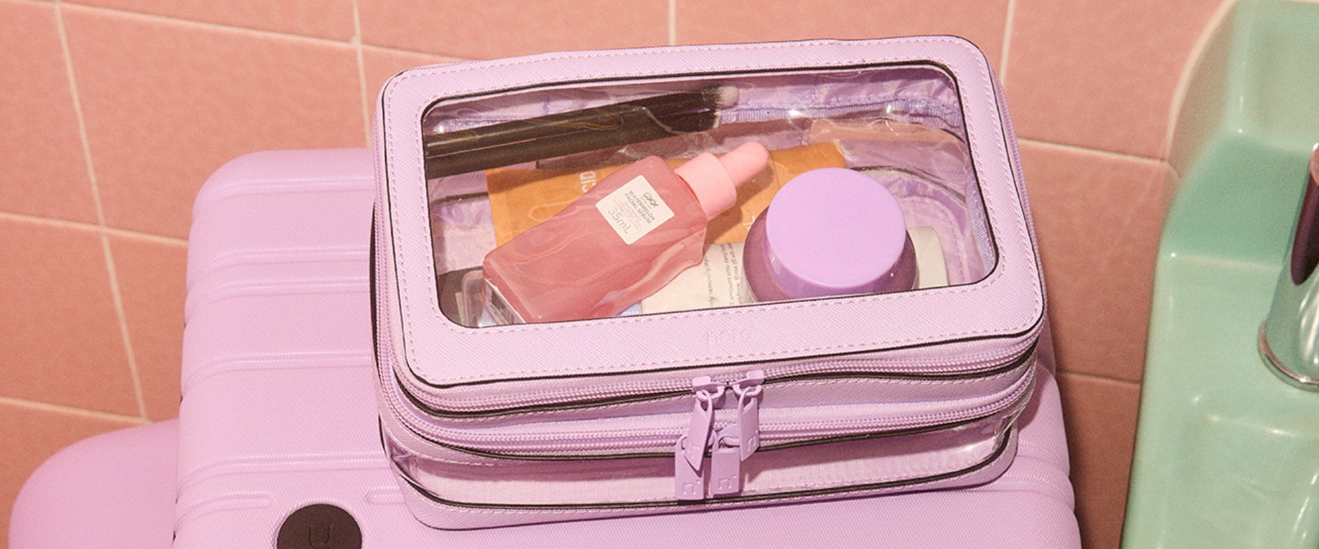 best travel makeup bag australia Personalised Leatherette Toiletry Bag, Custom Print Logo Cosmetic Storage Zip Bag, Carry Vanity Case, Bridesmaid Birthday Gift Yoonek Gifts Holds everything Best Travel Makeup Bags 2026