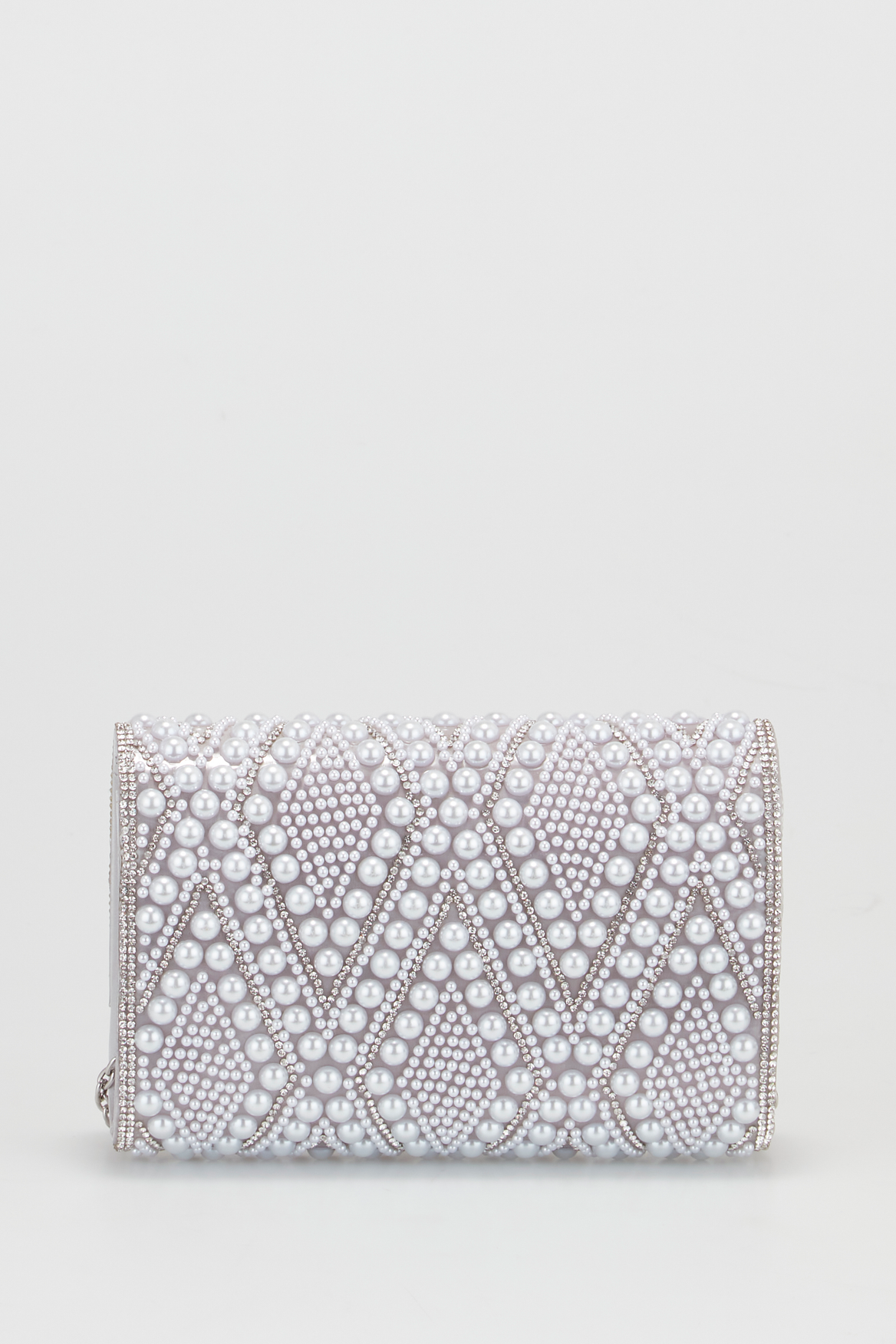 Grey pearl clutch bag shop