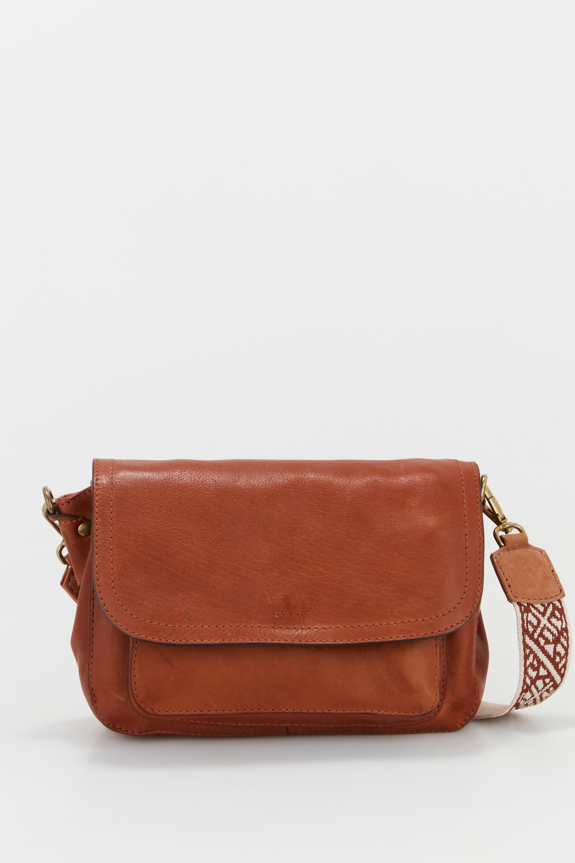 Leather flap crossbody bag online