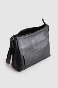 Maya Leather Large Crossbody Bag