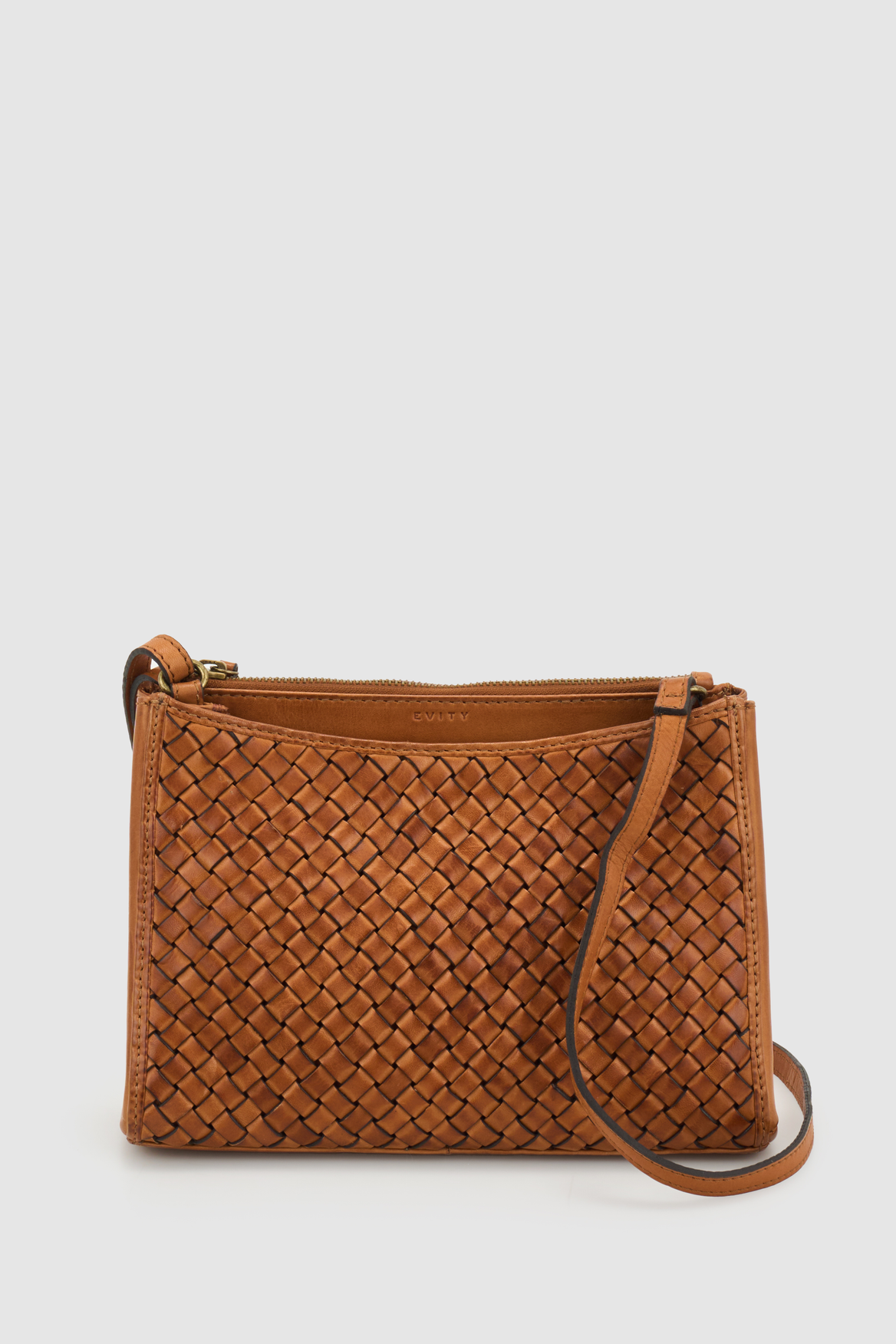 Evity Palma Weave Leather Crossbody Bag Strandbags Australia