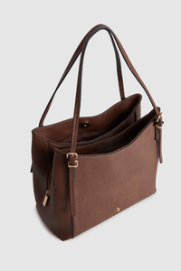 Triple Compartment Tote Bag