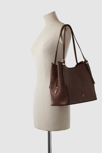 Triple Compartment Tote Bag