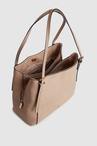 Triple Compartment Tote Bag