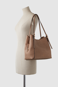 Triple Compartment Tote Bag