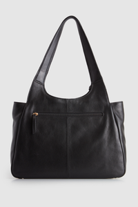 Clara Leather Charm Tote Bag