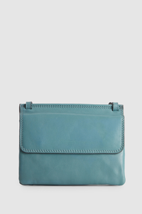Maya Leather Double Flap Crossbody