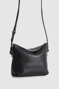 Clara Leather Curve Top Crossbody