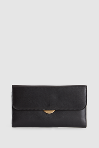 Millie Leather Slim Clutch