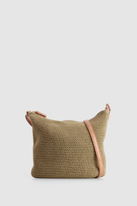 Rayon Crochet Crossbody Bag