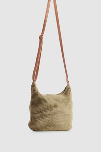 Rayon Crochet Crossbody Bag