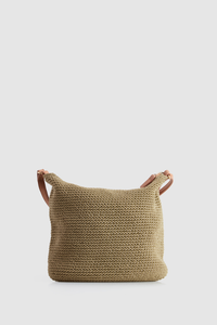 Rayon Crochet Crossbody Bag