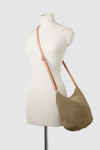 Rayon Crochet Crossbody Bag