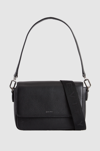 Grace Leather Flap Crossbody Bag