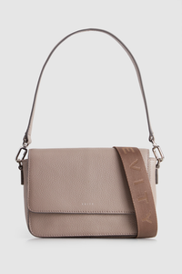 Grace Leather Flap Crossbody Bag