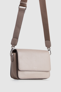Grace Leather Flap Crossbody Bag