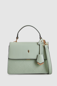 Embossed Top Handle Bag