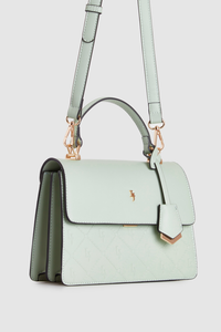 Embossed Top Handle Bag