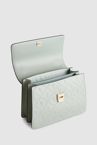 Embossed Top Handle Bag