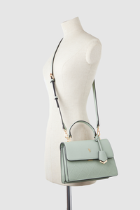 Embossed Top Handle Bag