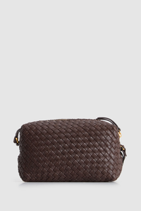 Margo Leather Weave Crossbody Bag