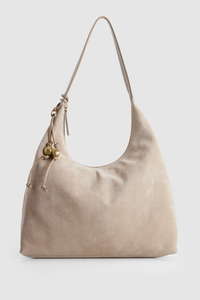 Nina Leather Suede Hobo Bag