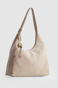 Nina Leather Suede Hobo Bag
