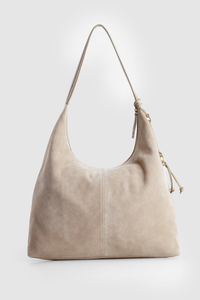 Nina Leather Suede Hobo Bag