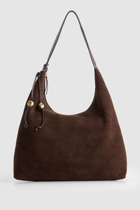 Nina Leather Suede Hobo Bag