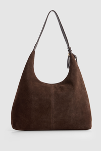 Nina Leather Suede Hobo Bag