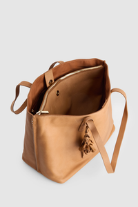 Elena Leather Tote Bag