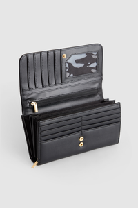 Alina Straw Large Wallet