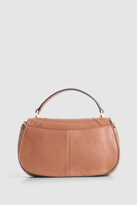Elara Leather Flap Crossbody Bag