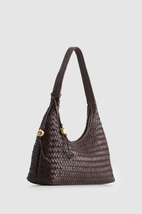 Nina Leather Weave Hobo Bag