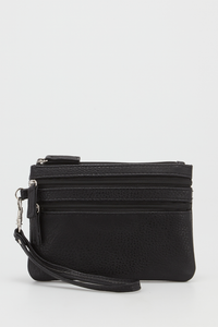 Triple Zip Wristlet Wallet