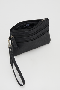 Triple Zip Wristlet Wallet