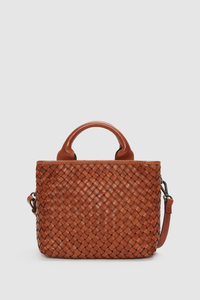 Palma Leather Weave Mini Bag