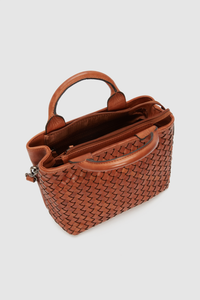 Palma Leather Weave Mini Bag