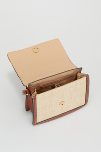 Straw Top Handle Bag
