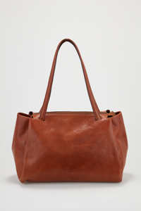 Ava Leather Work Tote Bag