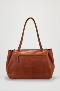 Ava Leather Work Tote Bag