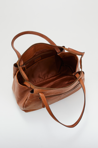 Ava Leather Work Tote Bag