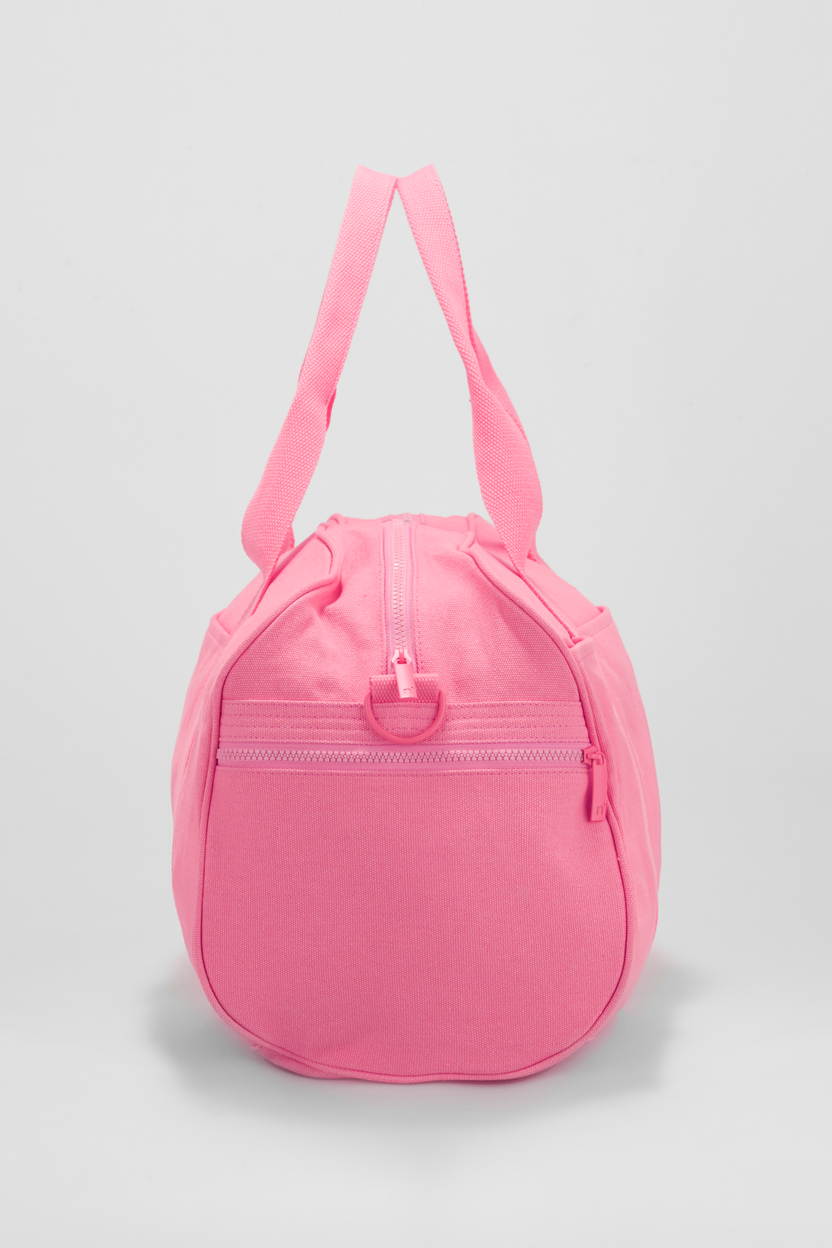 Pink canvas duffle sales bag