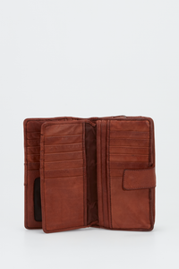 Leather Large Tab Wallet