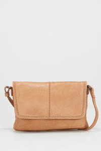 Alba Leather Small Flapover Bag