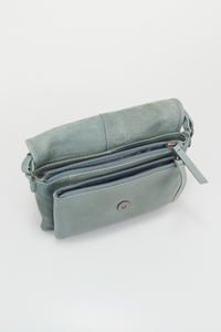 Alba Leather Small Flapover Bag