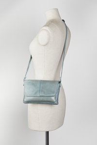 Alba Leather Small Flapover Bag