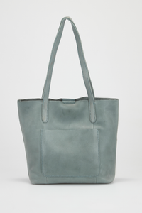 Alba Leather Unlined Shopper Bag