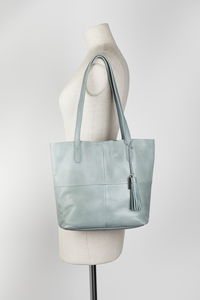 Alba Leather Unlined Shopper Bag